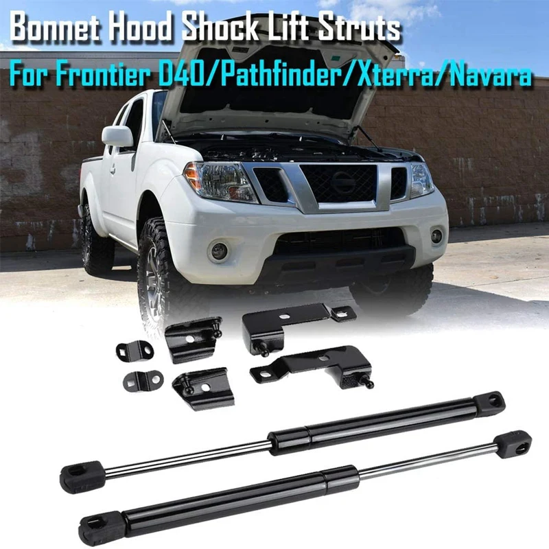 Front Hood Bonnet Gas Strut Lift Support for Nissan Frontier Navara D40 Frontier Xterra Pathfinder 2004-2018