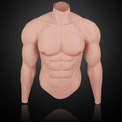 Dokier Plus Size Realistic Silicone Fake Muscle Realistic Macho Muscle Suit Simulation Muscles Cosplay Transgender