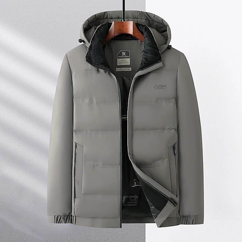 2024 new arrival winter hooded jacket sill-like cotton jackets men,mens fashion thicken warm parkas winter coat male size M-4XL