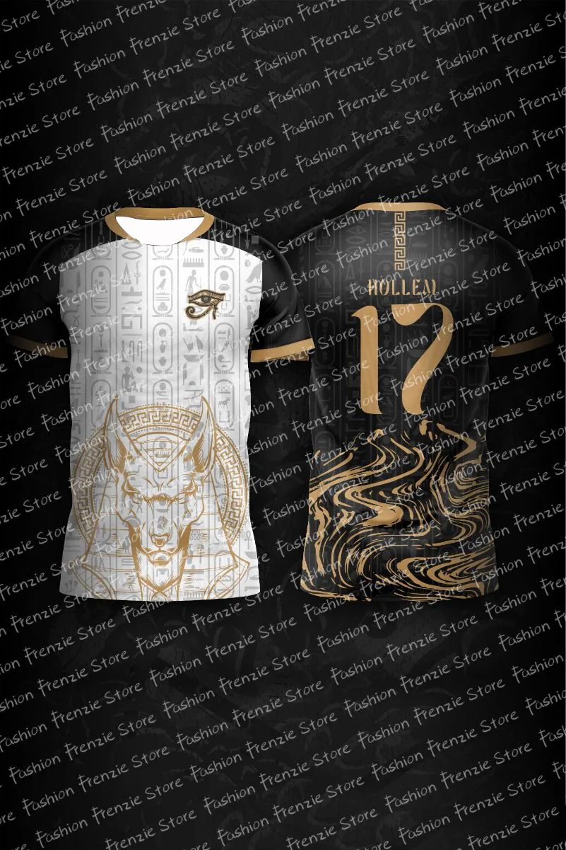 New Arrivals Men's Sports Tshirt Egypt Anubis Football Special Commemorative Edition Design Edition Jersey Design Soccer Jersey