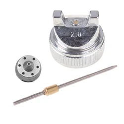 2.0mm Nozzle Kit Set Replacement Part For HVLP Spray Gun H-827 Han Pneumatic Ejection Paint
