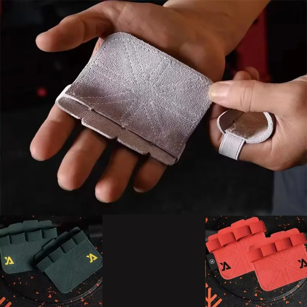Cowhide Gym Gloves Grips Anti Skid Weight Lifting Pads Deadlift Belt Workout Crossfit Fitness Palm Protectors For Men Women
