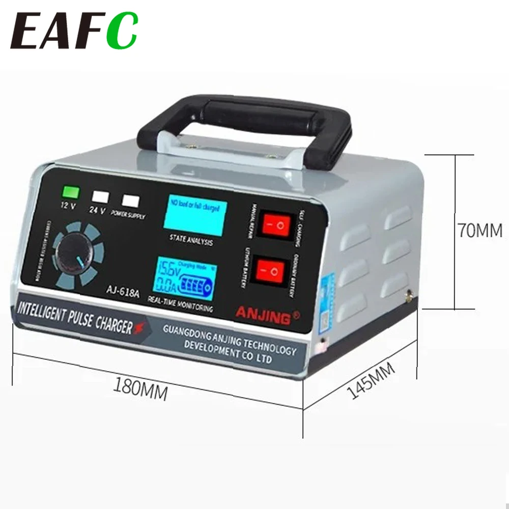 

EAFC 400 Вт 260 Вт LargePower Зарядное устройство 12 В-24 В Автомобильное зарядное устройство Trickle Smart Pulse Repair для автомобиля SUV Грузовик Лодка Мотоцикл