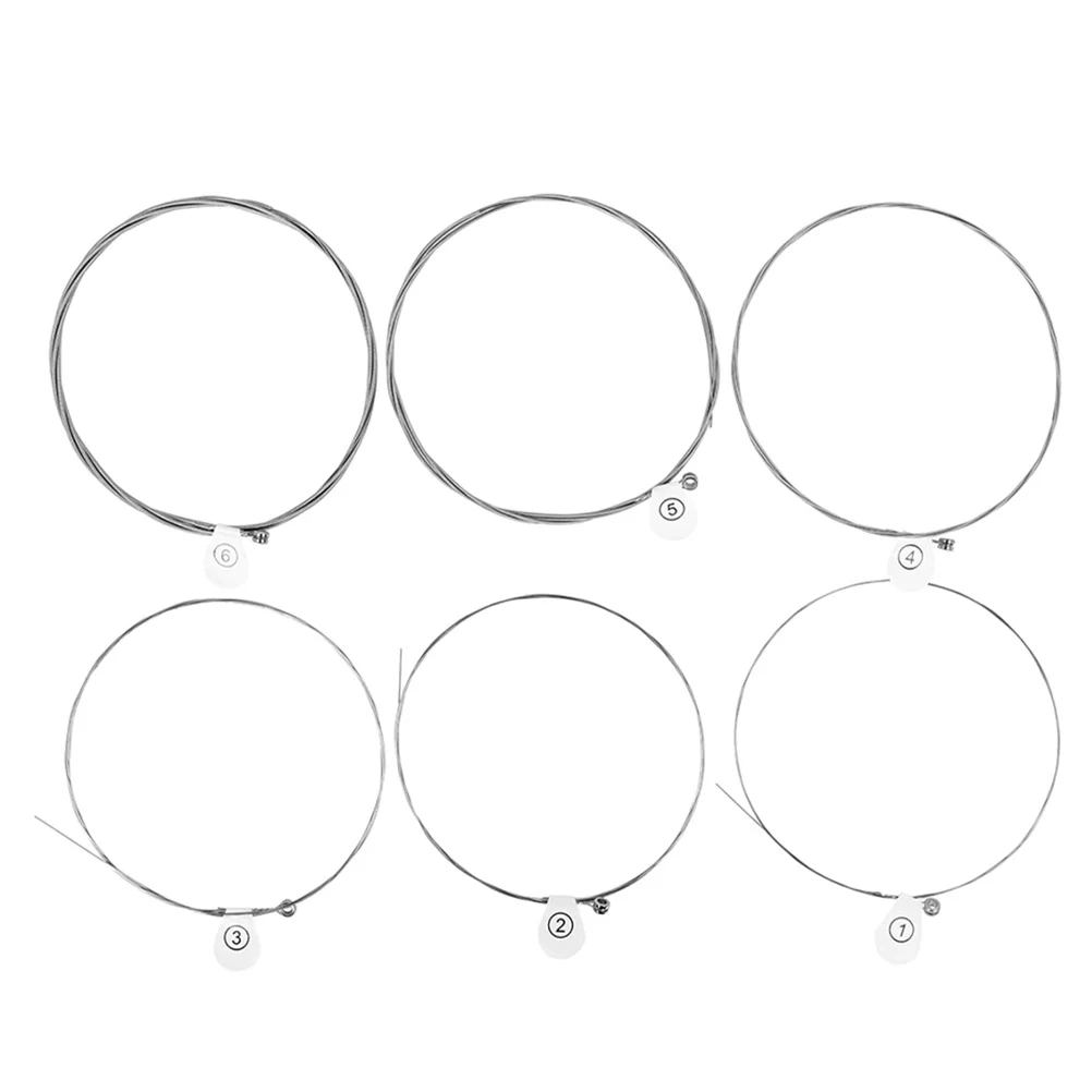 

6Pcs Anti Rust Guitar Strings Reliable Tension Tested Strings for Acoustic Electric Guitar Clear Beautiful Sound Gift Idea