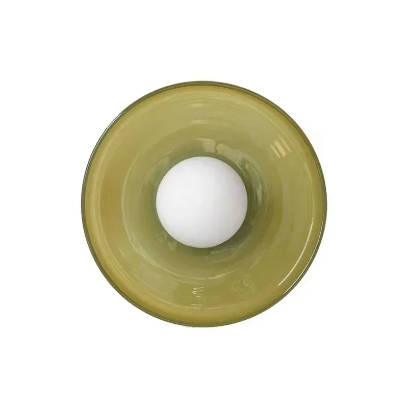 Nordic Glass Ceiling Light Single Head G9 Lamp Source Wall Lamp For Entryway Hallway Aisle Balcony Living Room Bedroom Fixtures