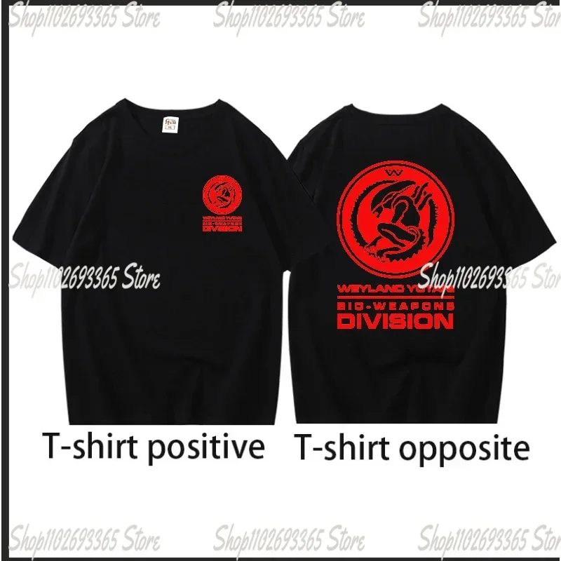 LV426 Terraformers wanted WEYLAND  ALIENS PROMETHEUS black t-shirt  man tee shirt luxury braannd tops view 2