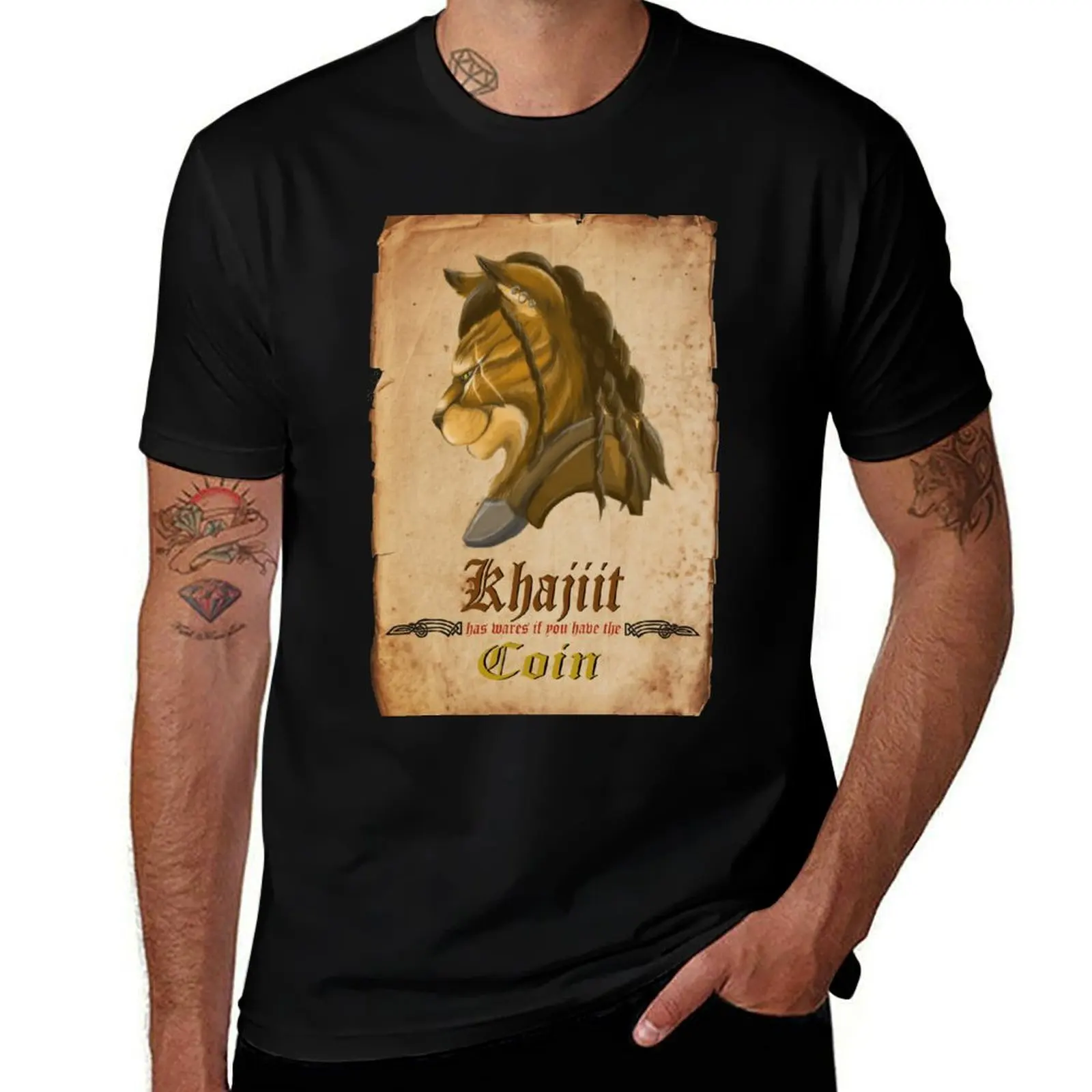

has wares Khajiit T-Shirt Stain Resistant Casual Tee