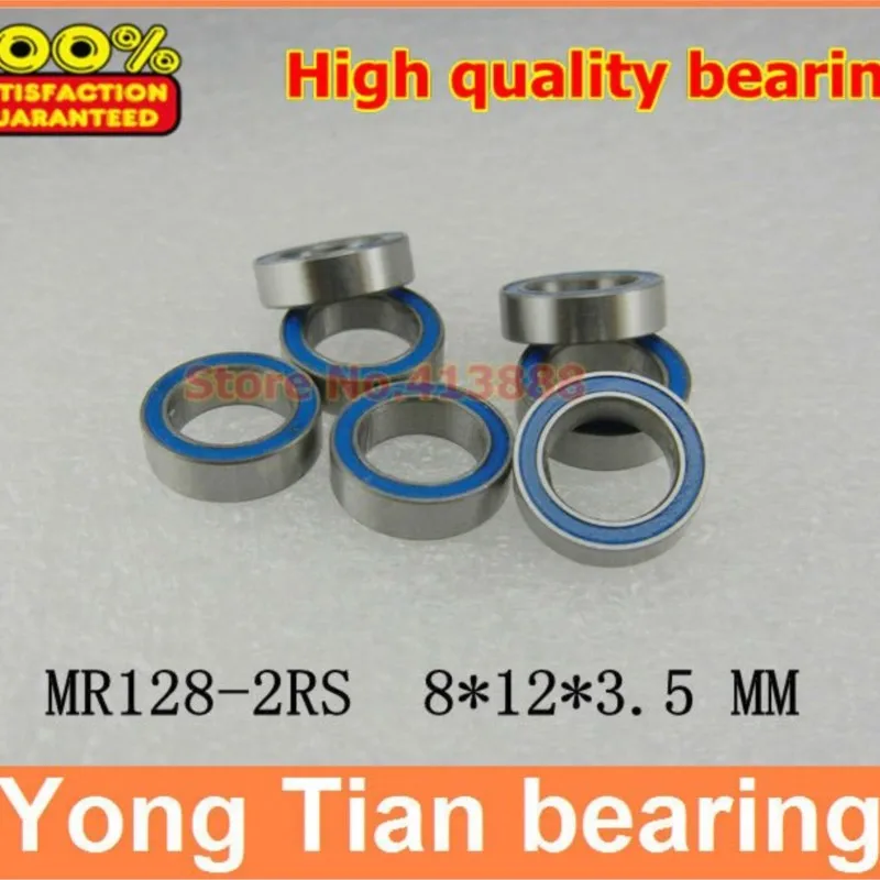 

NBZH sale price 500pcs/lot blue double rubber sealing cover miniature deep groove ball bearing MR128-2RS 8*12*3.5 mm