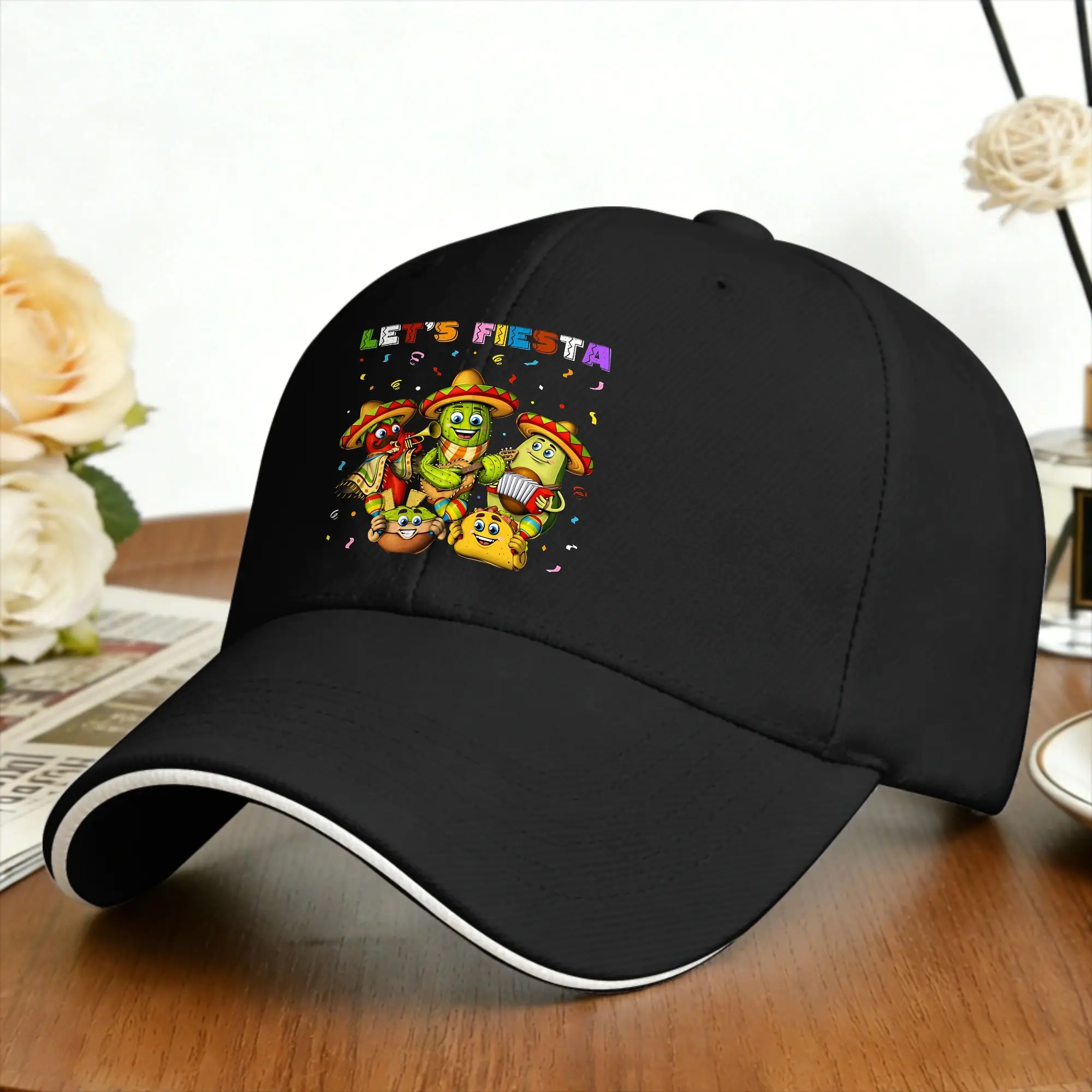 Let's Shift Party Fiesta Baseball Cap Mexican Amigo Cinco De Mayo Unisex Design Hip Hop Hats Summer Tennis Skate Baseball Caps