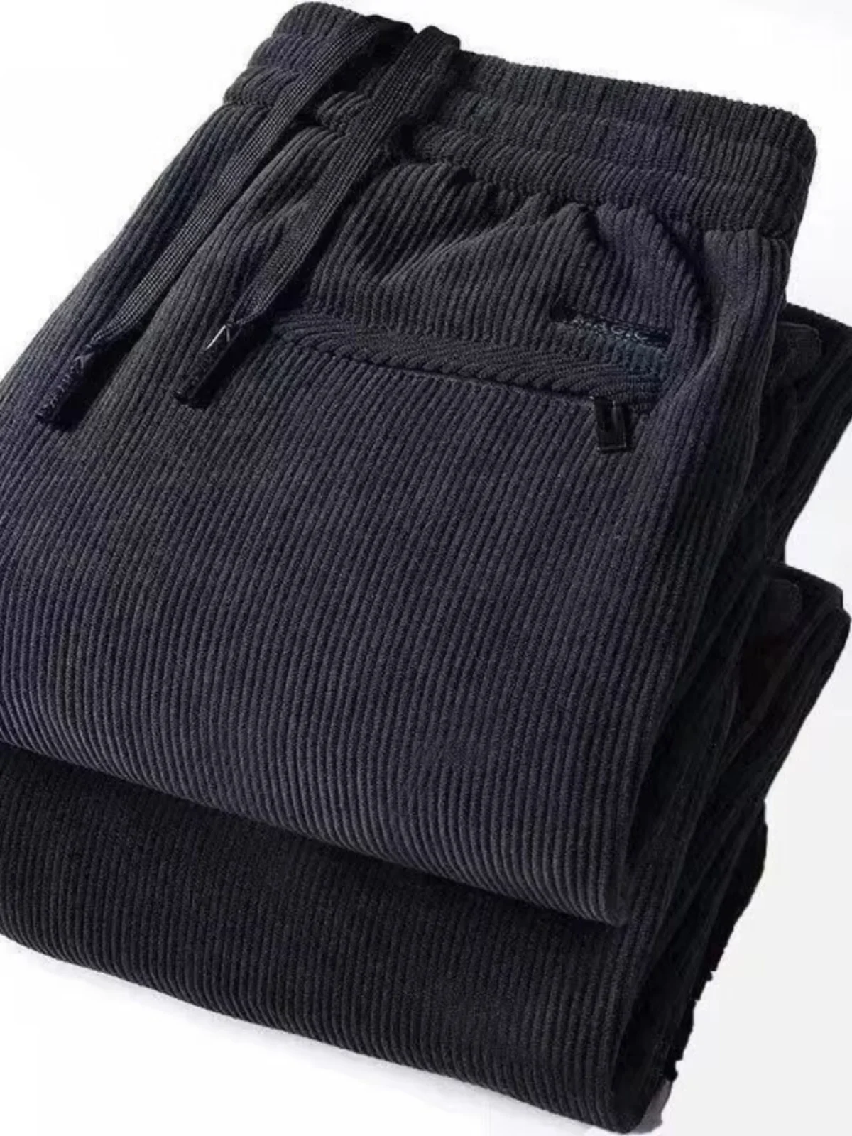 

Men's Fce Lined Winter Straight Leg Sweatpants Thi Casual Trousers Faion Urban Sle Polyester Elastic Fiber Long Pants