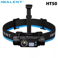 IMALENT HT50 Headlight 3000Lumen Lightweight Lantern Flashlights USB-C Rechargeable Dual Light Sources Headlamp Built-in Battery