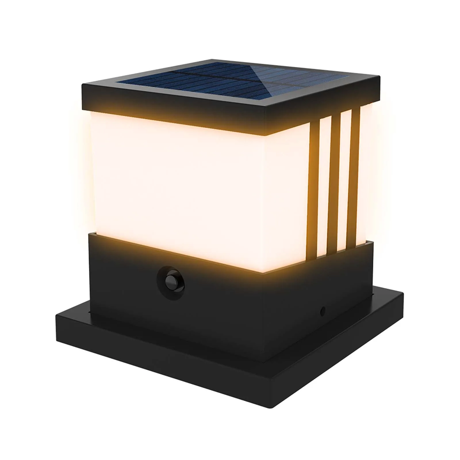 Imagem -06 - Solar Pillar Lamp para Jardim Luz de Vedação Impermeável Street Post Light Escadas e Varanda Decoração ao ar Livre Lâmpada de Coluna Ip65 Pcs