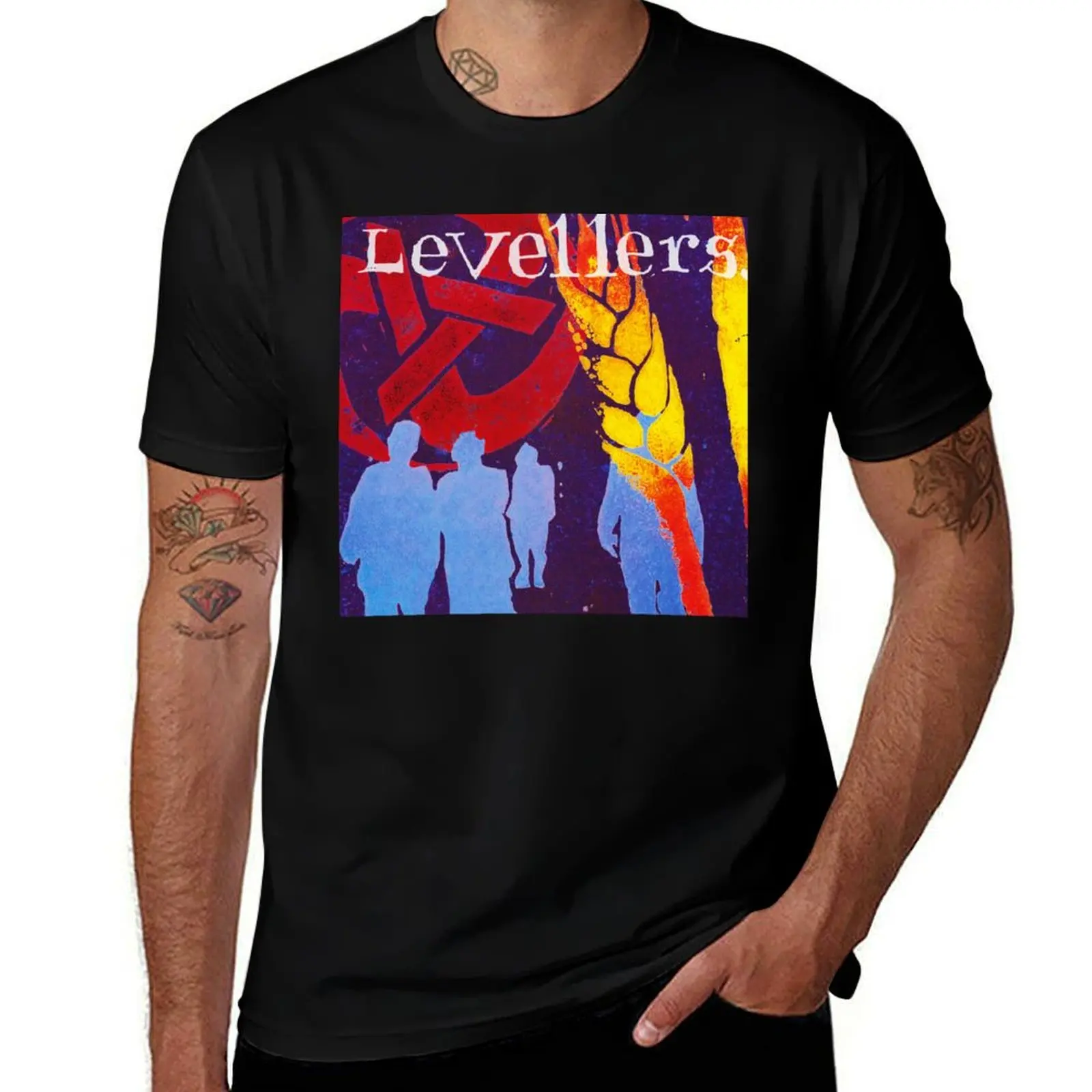 levellers music tour 2021 sukardi T-Shirt Novelty Graphic Tee Shirt T-Shirt