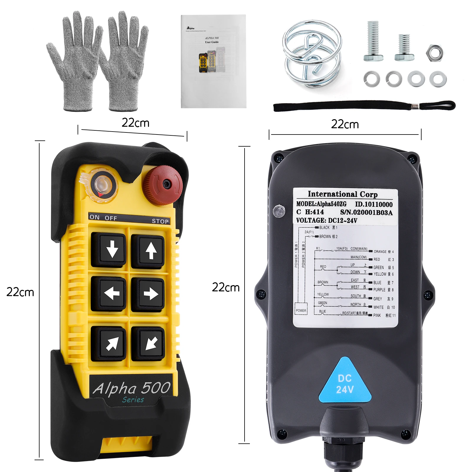 Hoist Crane Wireless Remote Control 6 Button Industrial Radio Controller