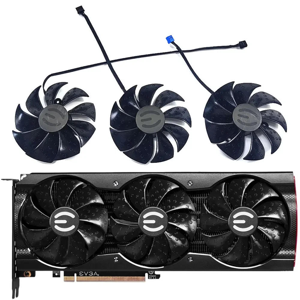 NEW 88MM 4PIN PLD09220S12H GPU Fan，For EVGA RTX 3090 3080TI 3080 3070 3060TI XC3 ULTRA/(BLACK) GAMING Card Graphics Cooling Fan