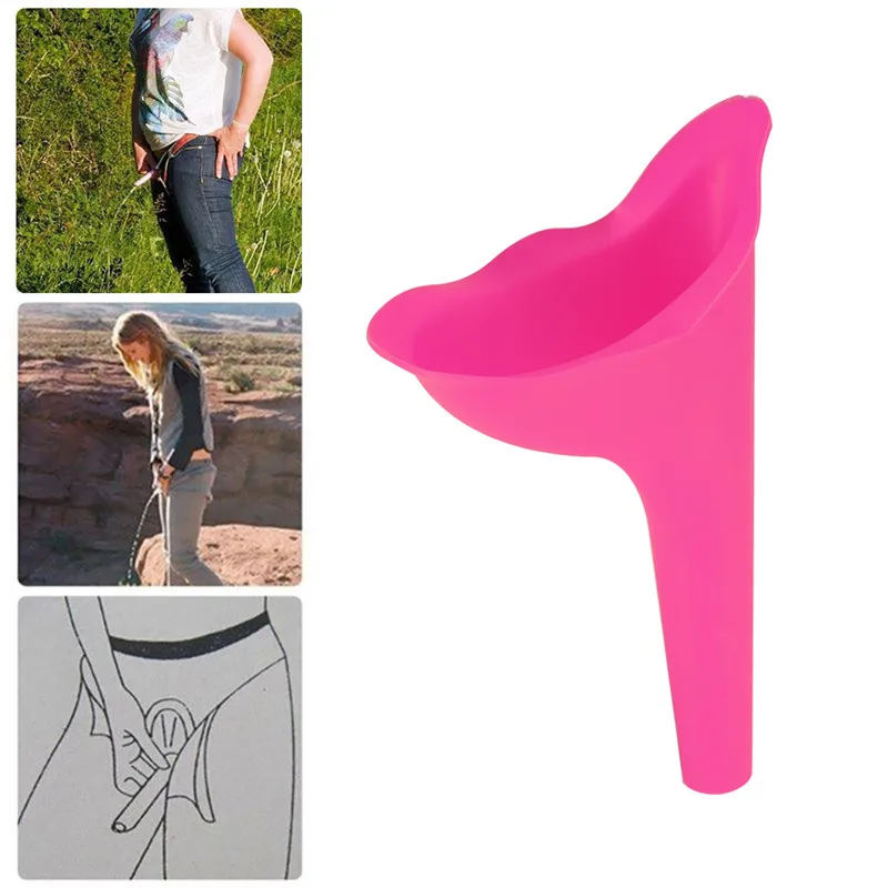 

1PC Portable Women Camping Urine Device Funnel Urinal Female Soft Travel Urination Toilet Women Stand Up & Pee Portable Urinal