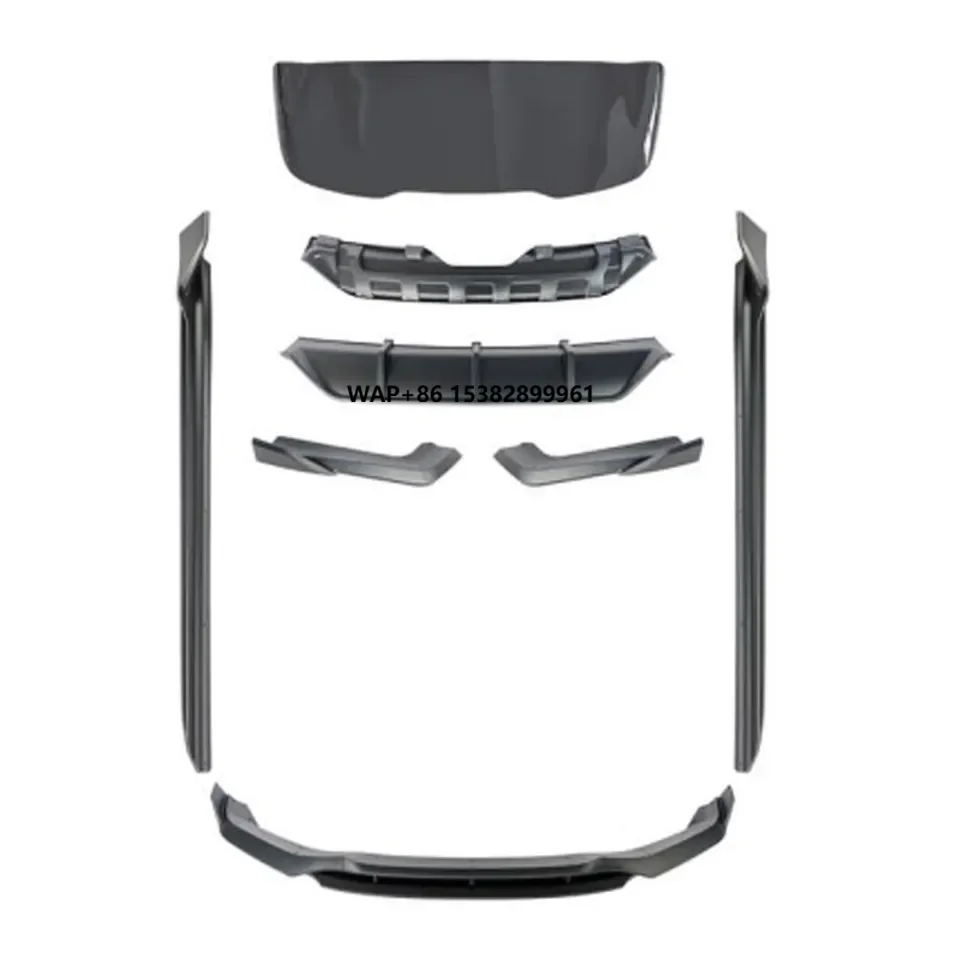 

F15 Black Knight Style Matte Black Car Front Lip Rear Diffuser Side Skirt Vents Spoiler Body Kit Aero Kit for X5 F15