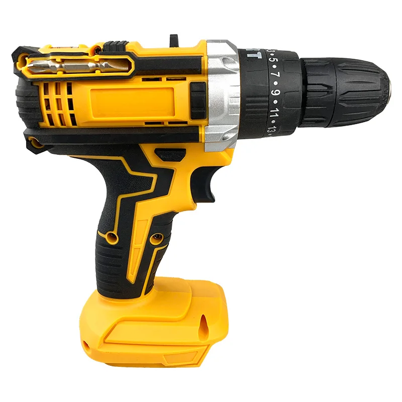21V Electric Impact Drill Cordless Handheld Li-Ion Battery Drill with Brushless Motor Variable Speed