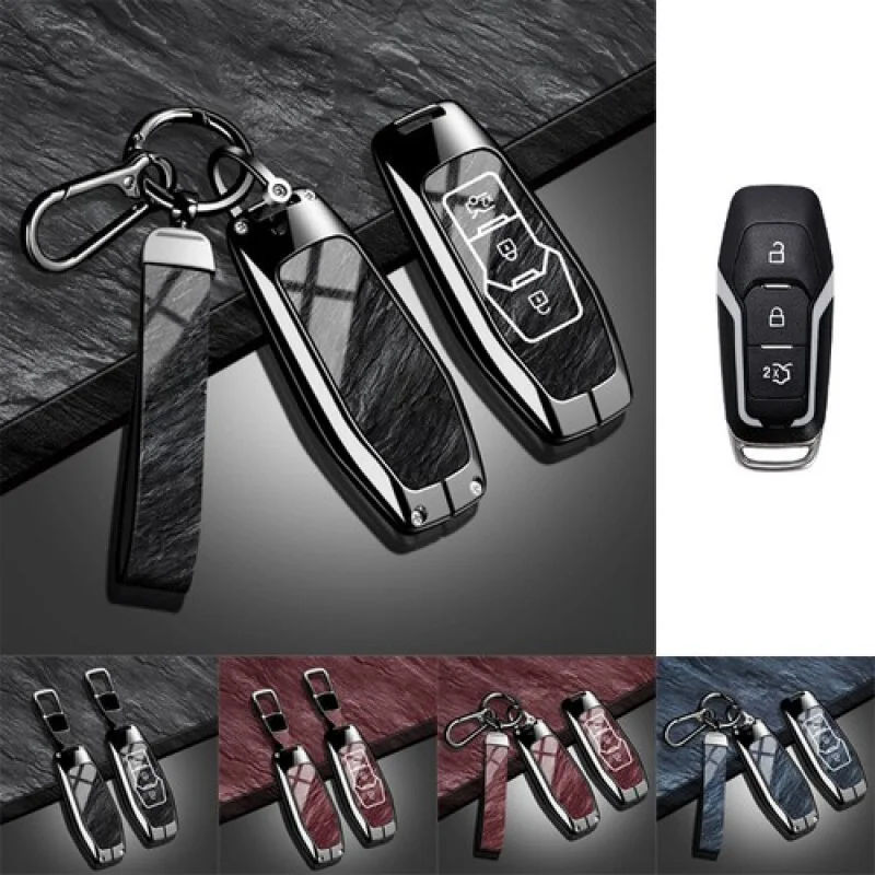 

Чехол для автомобильного ключа из цинкового сплава A + ТПУ для Ford Explorer Mustang Mondeo F-150 Edge