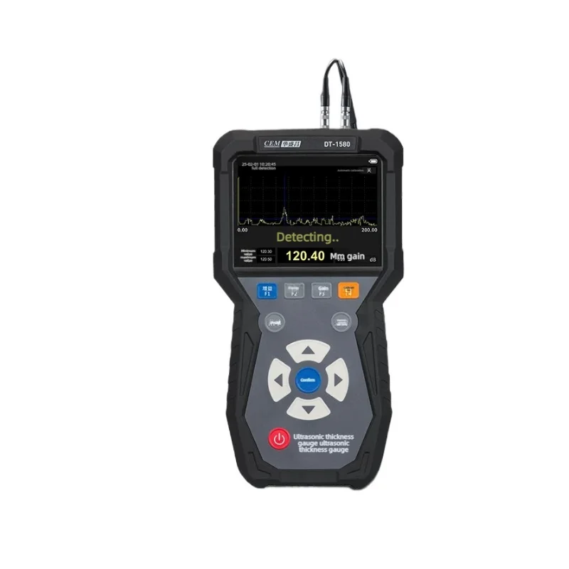 CEM High Precision Ultrasonic Thickness Gauge for Iron, Aluminum, Copper, Plastic, Ceramic, Glass, Metal Plates DT-1508