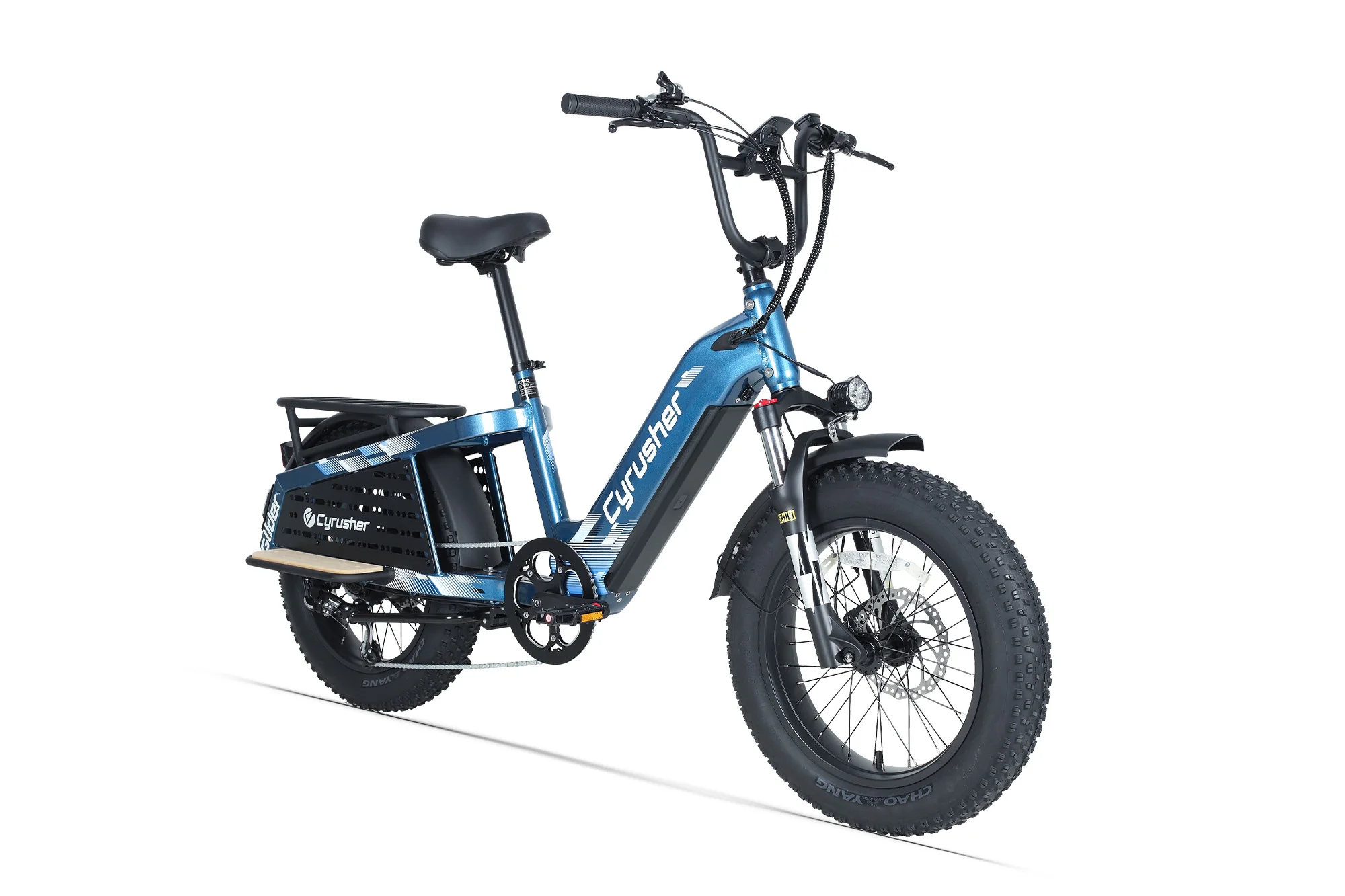 Glider Cyrusher 250W 15.6Ah Adult Cargo Electric Bike 7-Speed 20" * 4.0" Tire  80Nm Torque Hydraulic Disc Brake 25 MPH