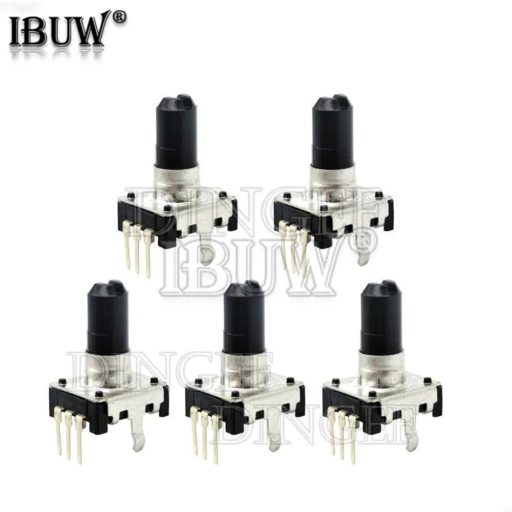 

5 шт./лот 360 градусов Поворотный кодировщик штатив EC12 E12 аудио кодировщик 3PIN длина хвостовика 15 мм