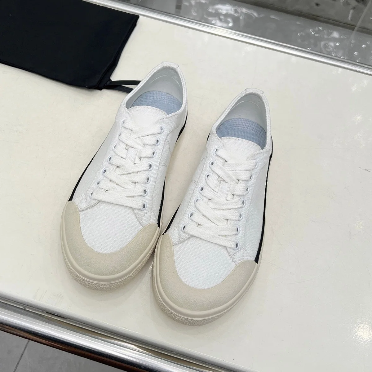 2026 High Quality Daily Patchwork Toe Cap Lace Up Low Top Walking Casual Canvas Sneakers For Women ch25030915