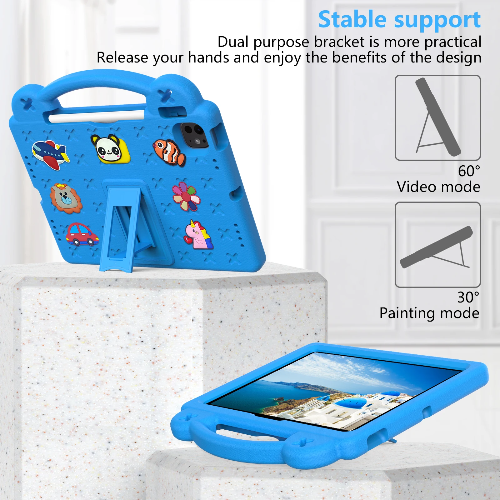 حافظة EVA لجهاز iPad Air 11 5 4 3 2 1 A16 11th 10th 10.2 7-8-9th Gen Pro 11 10.5 9.7 2017 2018 غطاء Mini A17 Pro 6 5 4 3 2 1 #3