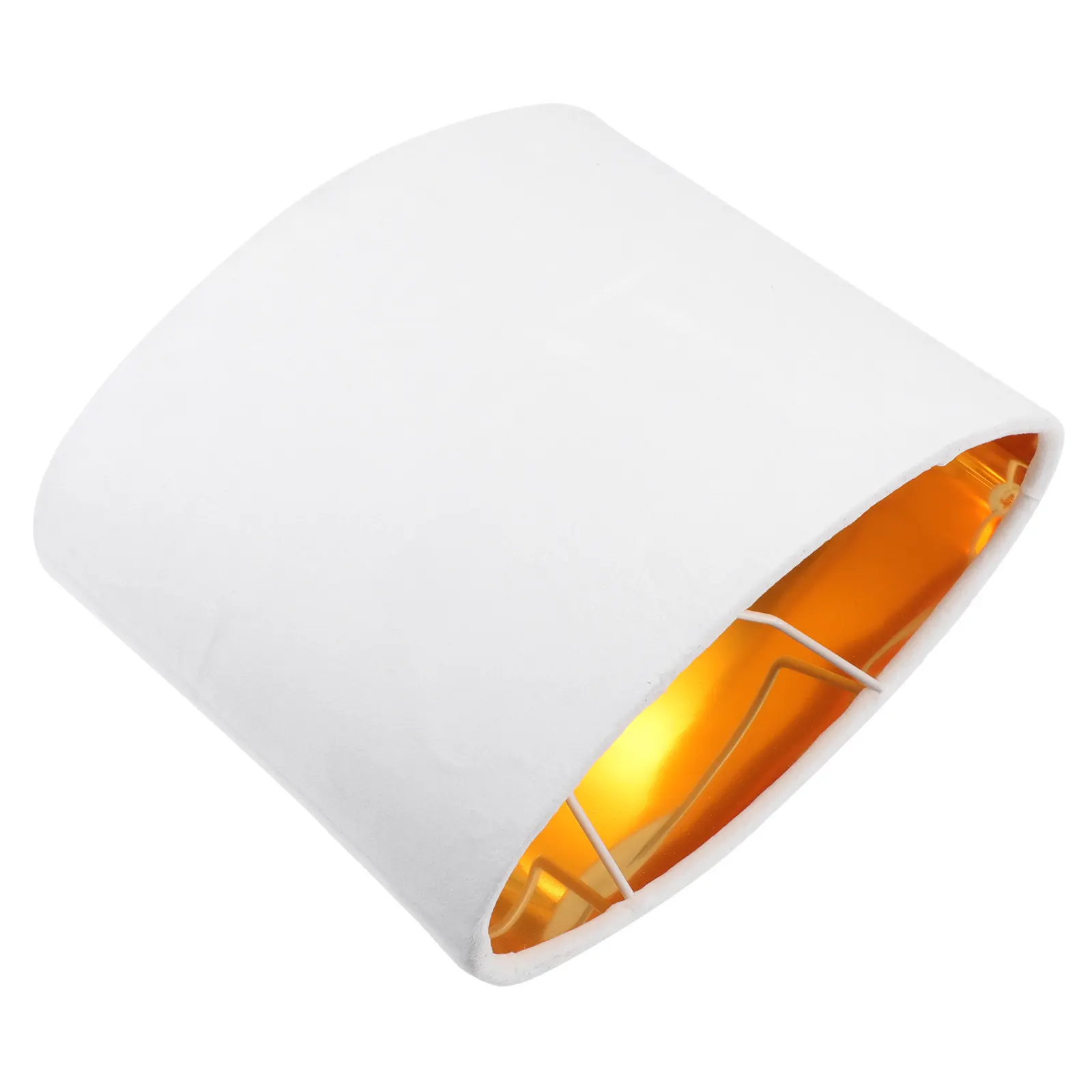 

1Pcs Exquisite Oval Lamp Cover Simple Style Cloth Lampshade Long-Lasting Easy Installation for Table Floor Bedside Wall Lamp Use