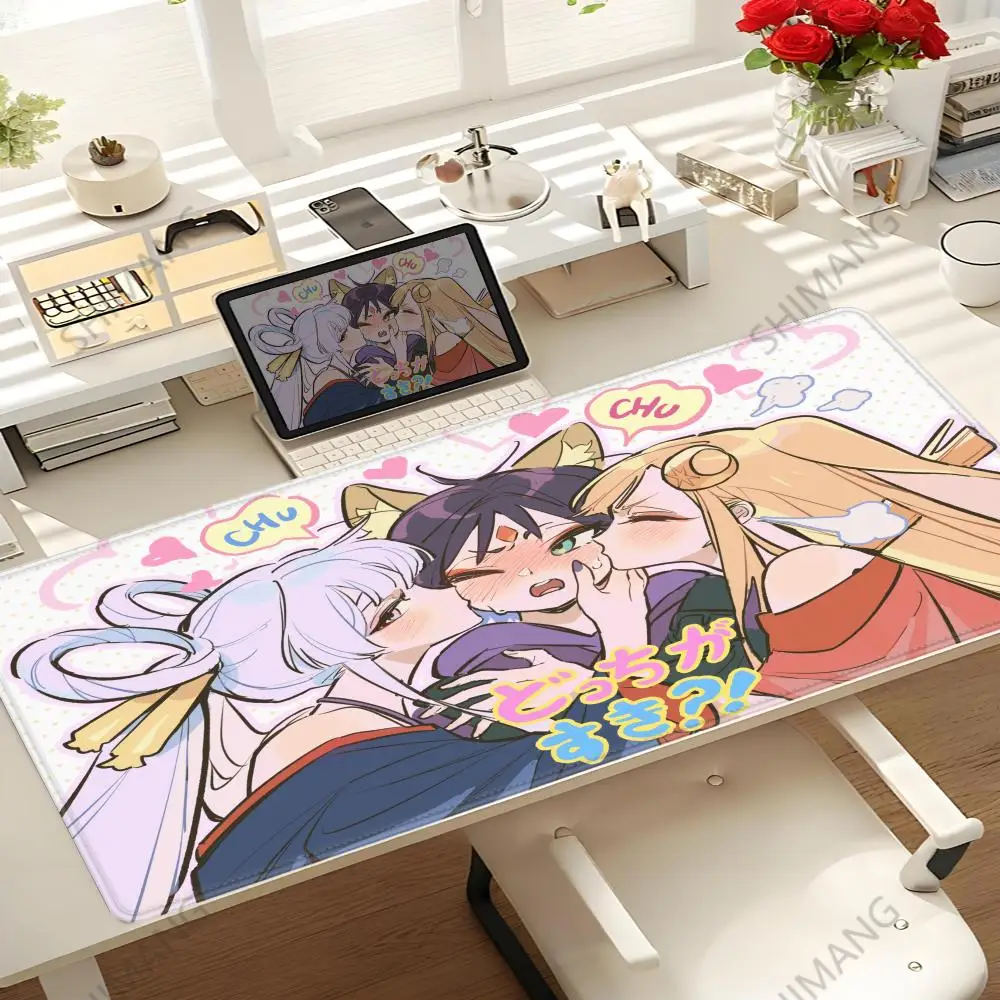 Anime Cosmic Princess Kaguya Mouse Pad XXL Kawaii Girl Yachiyo Runami PC Mousepad Large Gaming Keyboard HD Printing Desk Mat