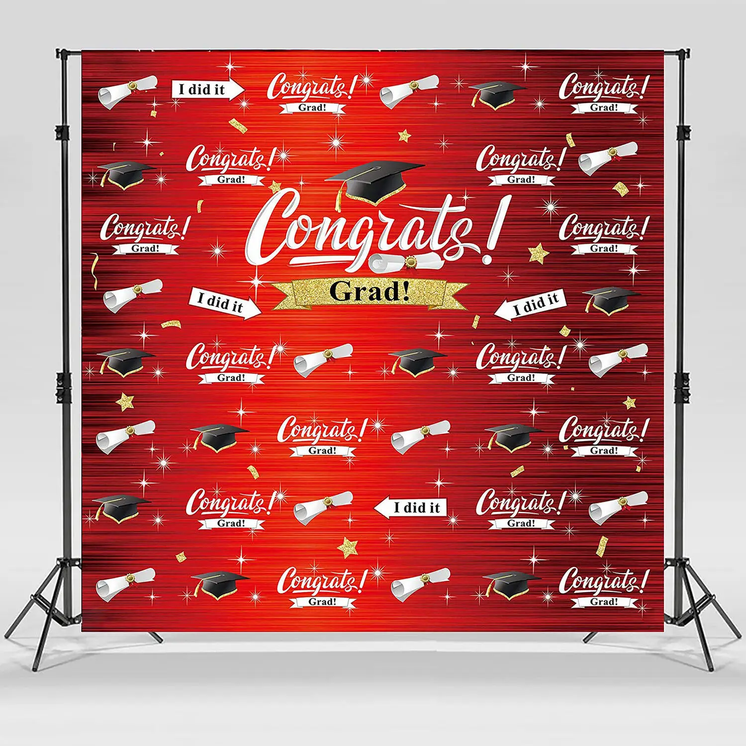 

Movie Night Red Carpet Stage Backdrop Birthday Party Decor Banner Poster Photography Background Photo Booth Vinyl 10x10 Custom