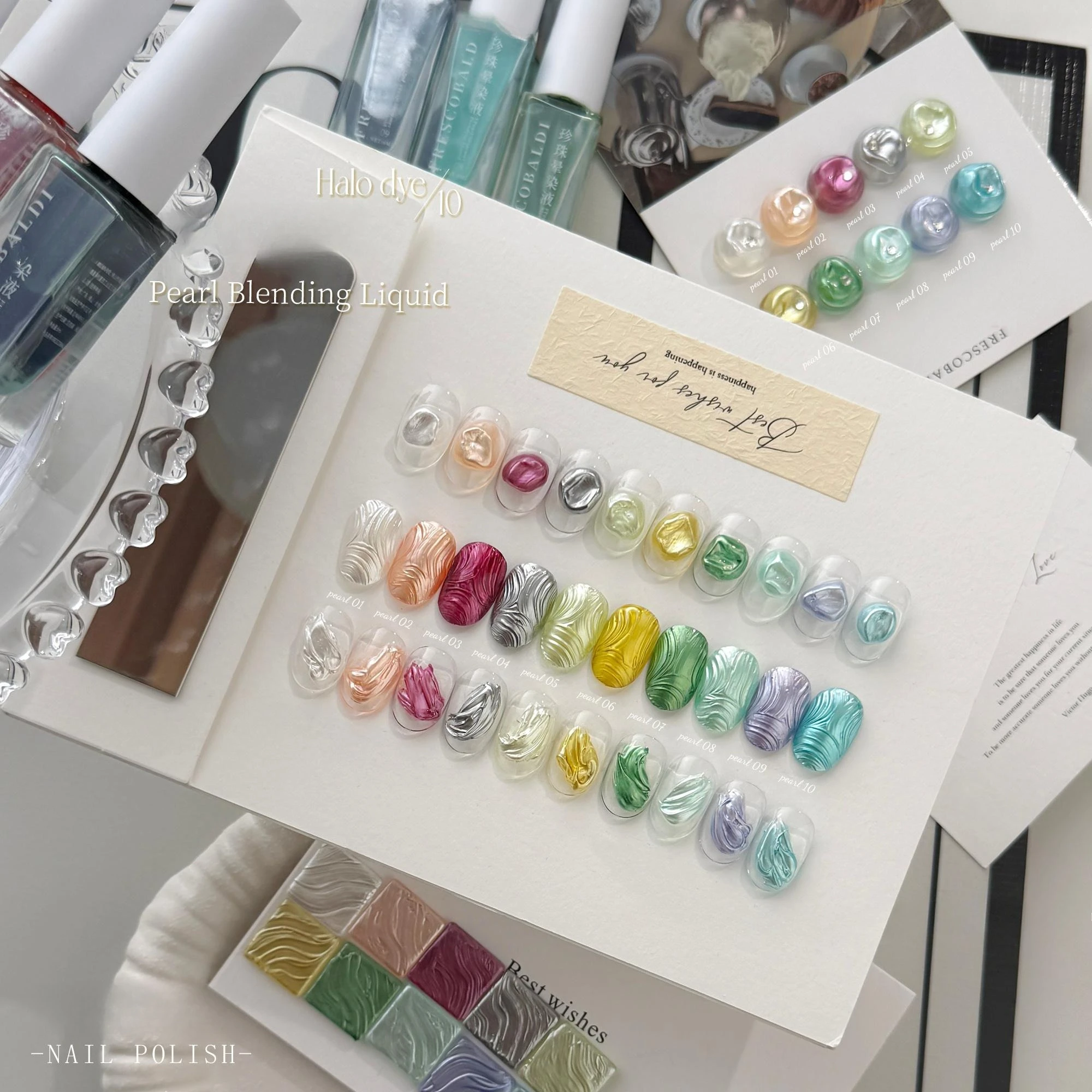 Summer Flowers Design Pearl Blooming Nail Gel Polish Smudge Ink Watercolor Floral Pattern Soak Off Hybrid Varnishes Manicure