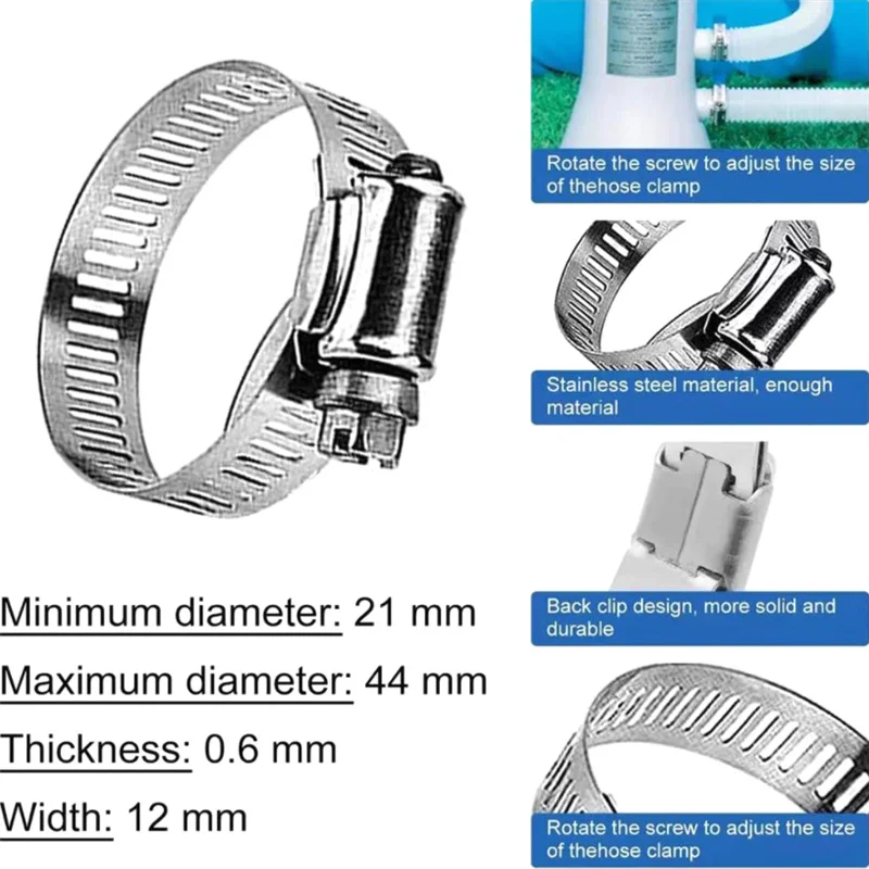 1pcs 1m For 1-1/4 Inch Accessory Hose Above Ground Pool Swimming Pool Pump Blue White Replacement Hose