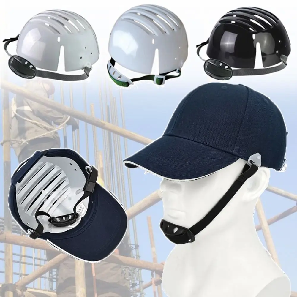 PE Safety Helmet Lining Creative Anti-collision White Grey Work Safe Protective Hat Insert Lightweight Baseball Cap Peaked Cap