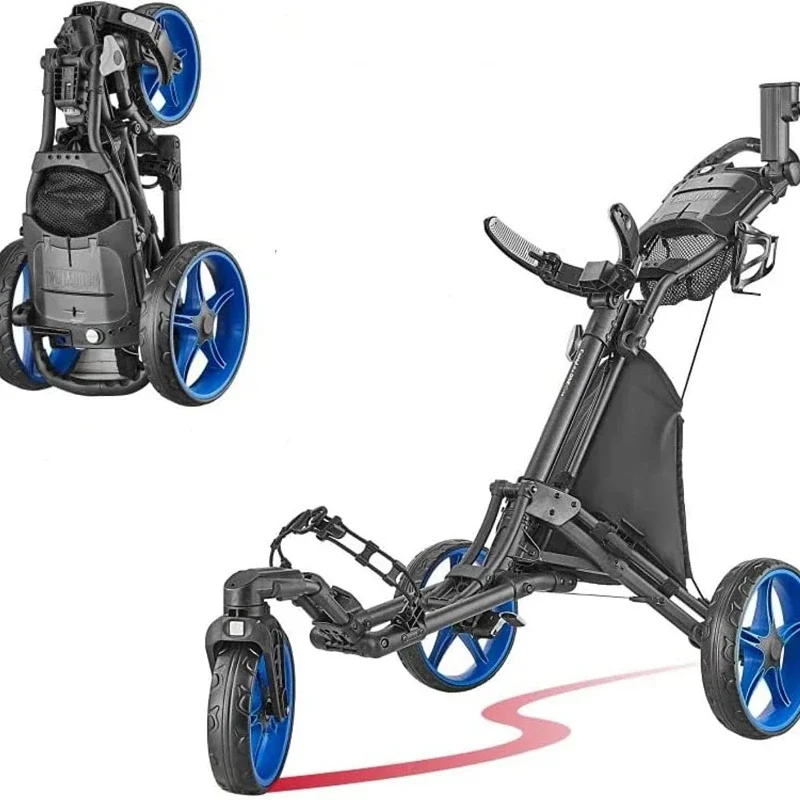 Golf bag trolley universal three-wheeled cart Adult youth game seat