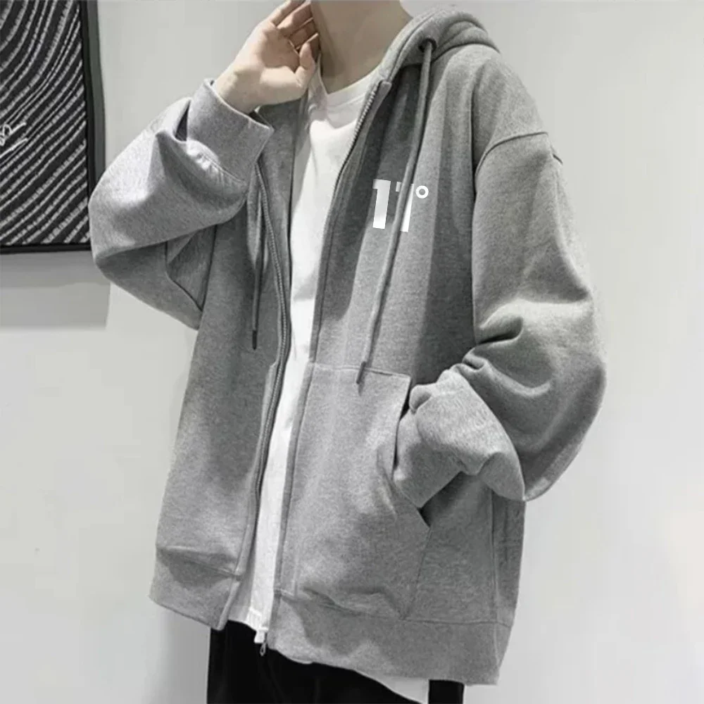 

Men's Zip-up Hooded Sweatshirt - Casual and Fashionable Hooded Sweater - Hooded Sweatshirt, Zip-up Sweatshirt - Trendy Streetwea
