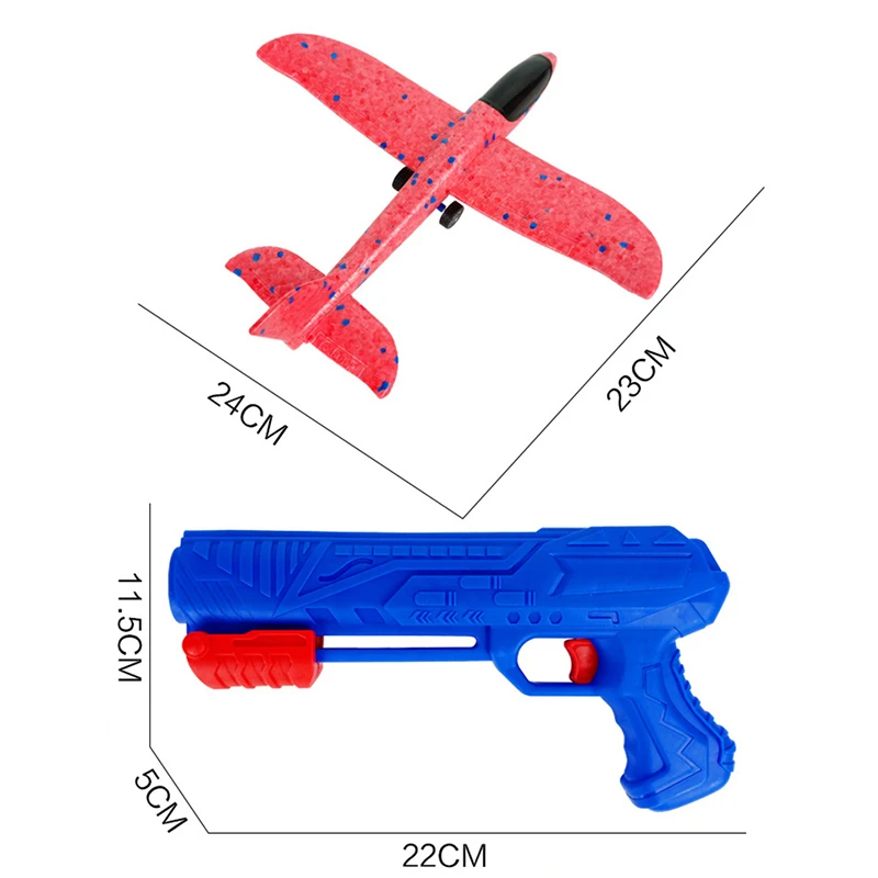 Flugzeug Launcher Spielzeug Werfen Schaum Flugzeug Auswurf Flugzeug Launcher Katapult Flugzeug Outdoor Sport Fliegen Spielzeug für Kinder Geschenk