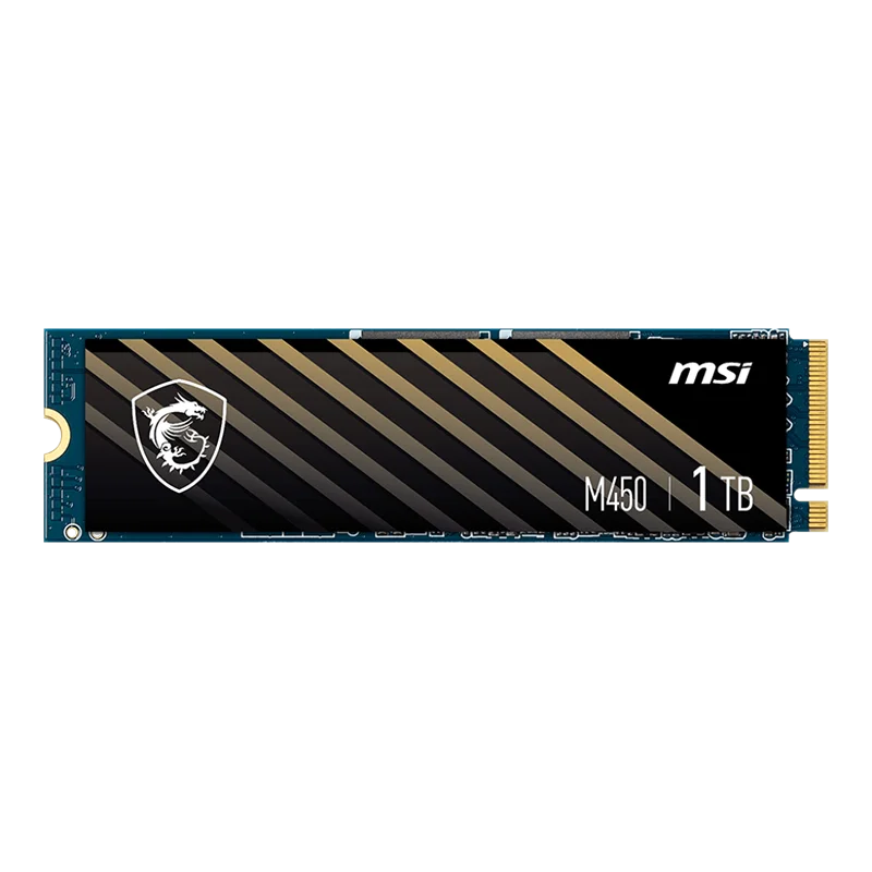 MSI SPATIUM M450 M.2 2280 500GB/1TB PCI-Express 4.0 x4、NVMe 1.4 3D NAND内蔵SSD