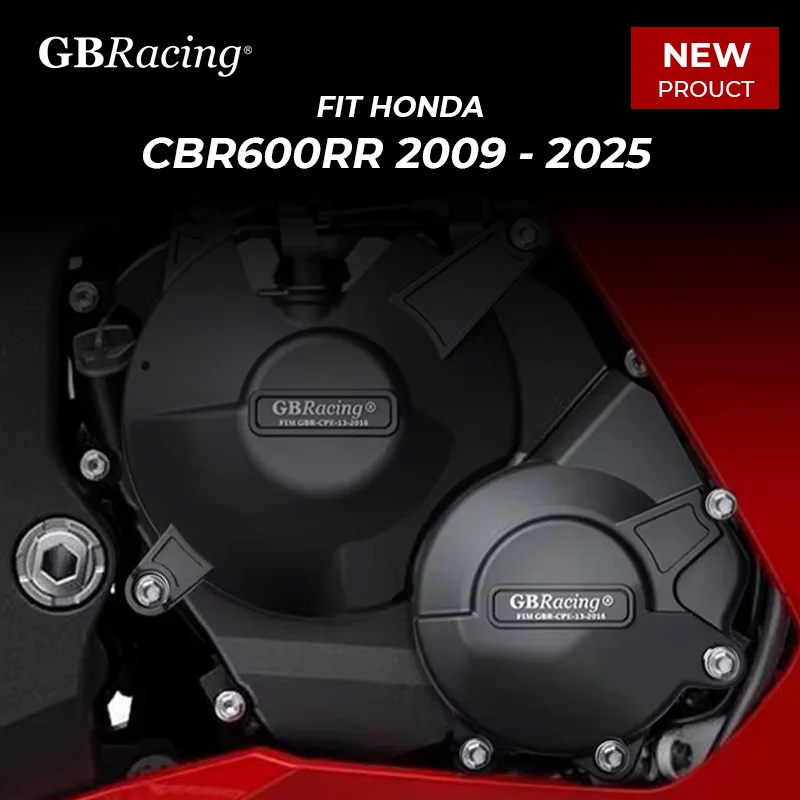 

GBRcing For HONDA CBR600RR Engine Cover Set 2009 - 2025 CBR600RR Pulse/Timing Cover Clutch Cover Alternator Cover 2009 - 2025