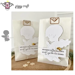 Piggy Craft metal cutting dies cut die mold Angel wings Child Scrapbook paper craft knife mold blade punch stencils dies