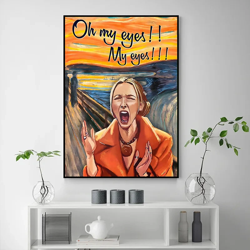 Friends Classic Tv Show Phoebe Buffay Oh My Eyes My Eyes Canvas Paintings Print Wall Art Poster For Bedroom Home Decoration