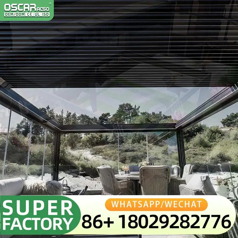 Custom Modern Luxury 4X8 Motorized Profile for Sunscreen Outdoor Aluminium Pergola in European Regions pergolas