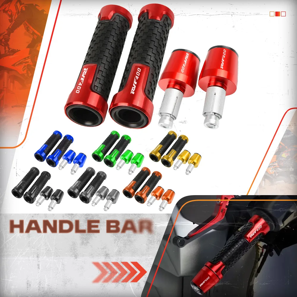 

2023 7/8"22MM Motorcycle Parts For Honda RVF 400 NC 35 RVF400 NC35 1994-2021 All Years Handlebar Grips Handle Bar Cap End Plugs