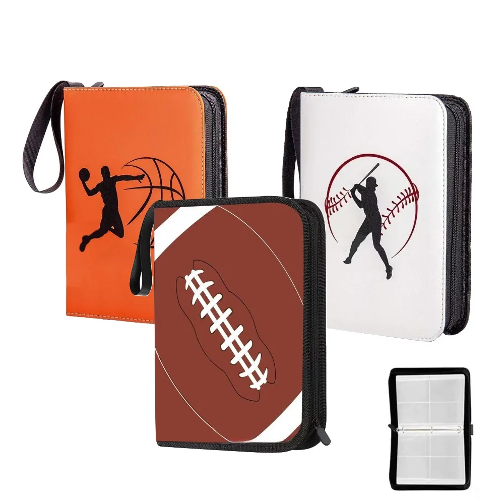 

4 Pocket PU Trading Card Binder 400 Double Sided Pocket Card Collection Binder Album Folder for MTG TCG Sport Cards Game Cards