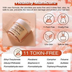 Maniküre -Tauch -Kit, 12 Stück, 6 gelbe und orangefarbene Farben, essentielle Basis und Decklackaktivator 12 Hauptverkauf Orange Korsett - №7