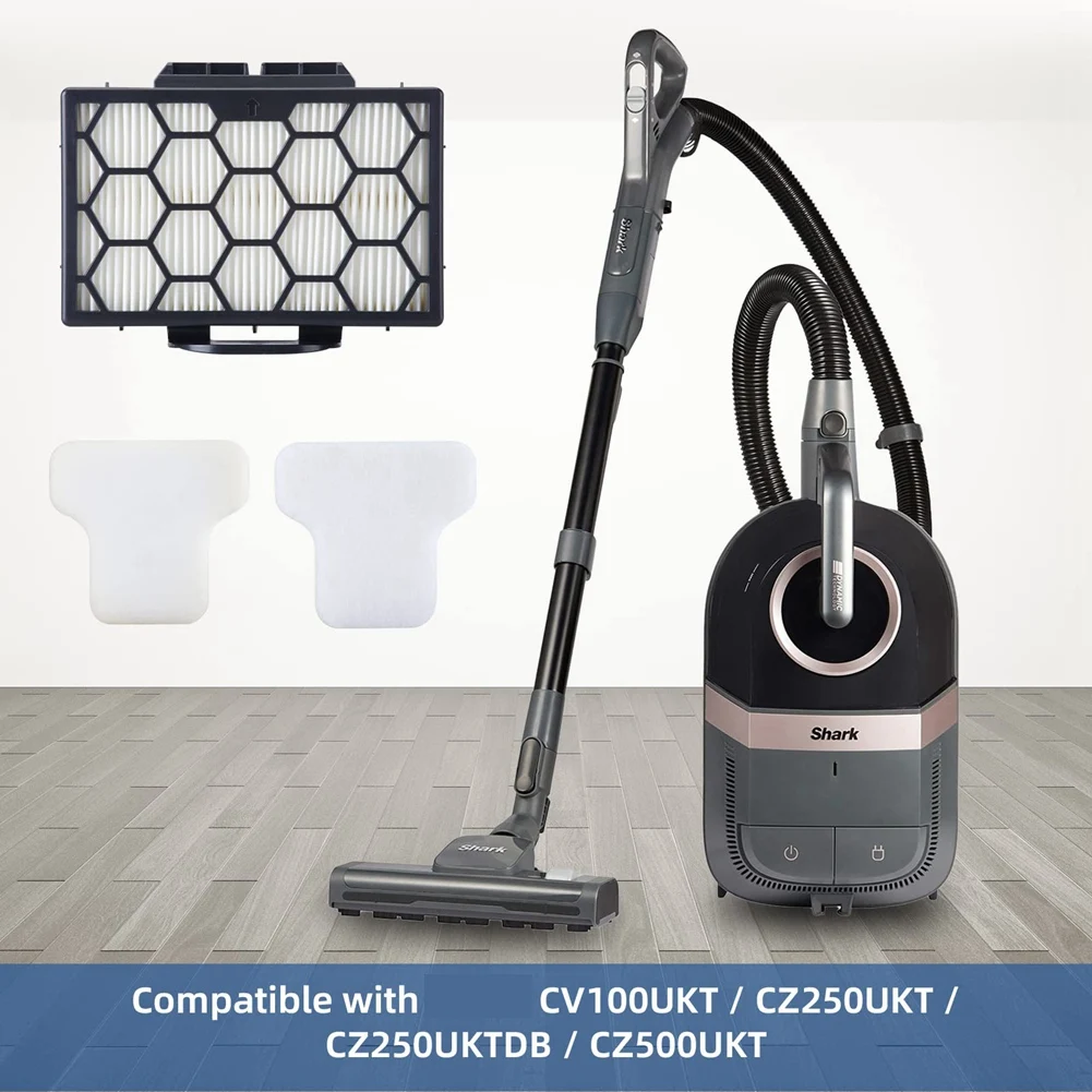 Filtro De Aspirador De Cilindro HEPA, Peças De Reposição, Compatível para Tubarão CZ500UKT CZ2001 CZ500EUT