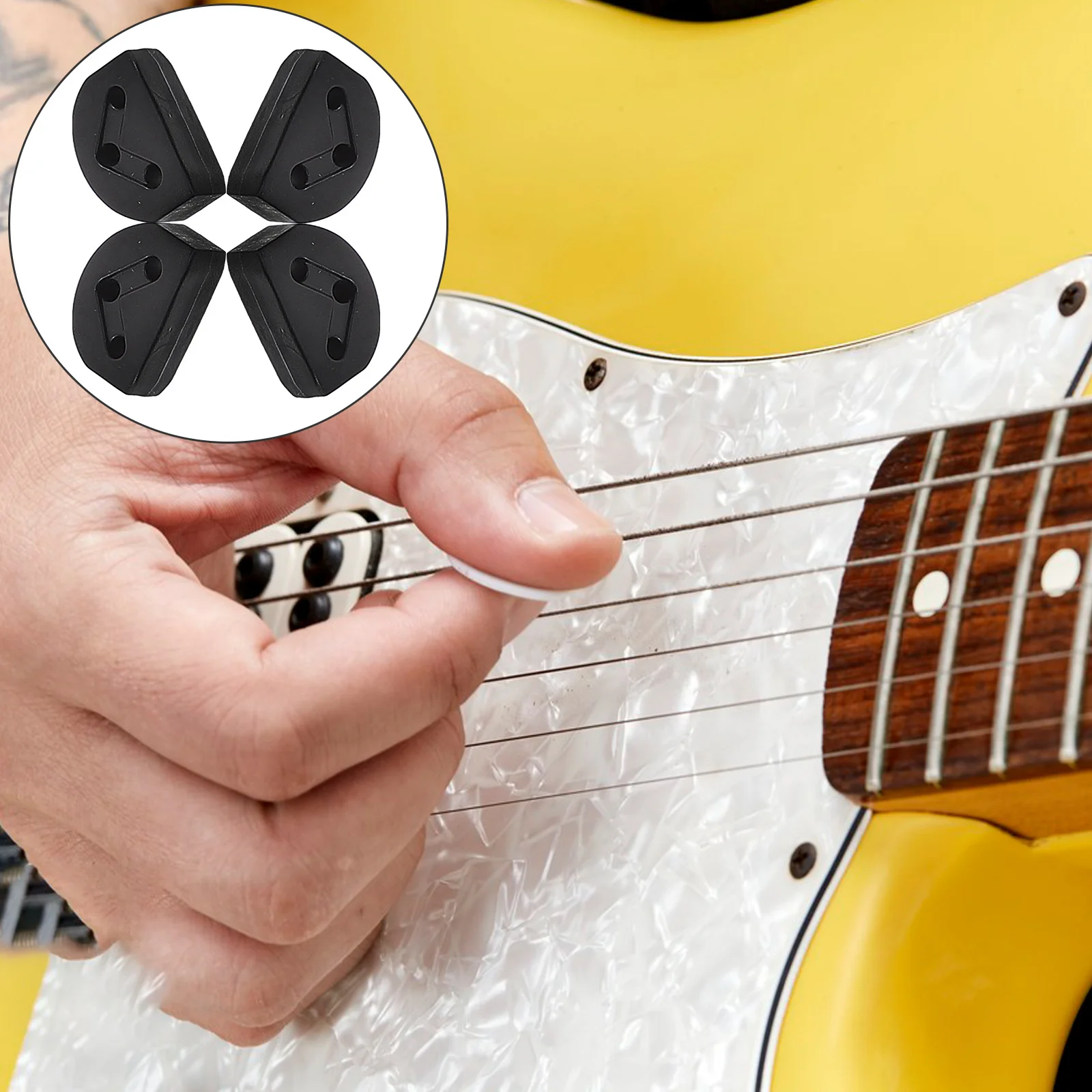 

12Pcs Headstock String Retainer Durable Material Suitable All Guitars Bass Guitar String Plastic Retainer Electric Guitar Part,