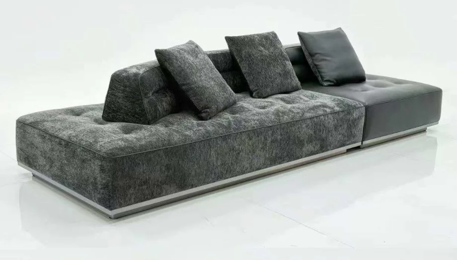 

Кожаный модульный диван-секция — современный роскошный дизайн для гостиных в квартирах или виллах, эргономичный комфорт*