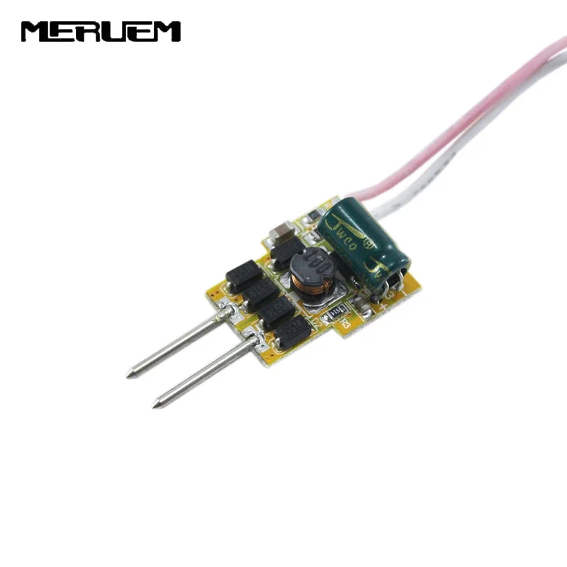 

6 шт./лот MR16 светодиодный драйвер 300 мА-вход 12 В постоянного тока, выход 12-25 В для прожекторов 4 Вт/5 Вт/6 Вт/7 Вт