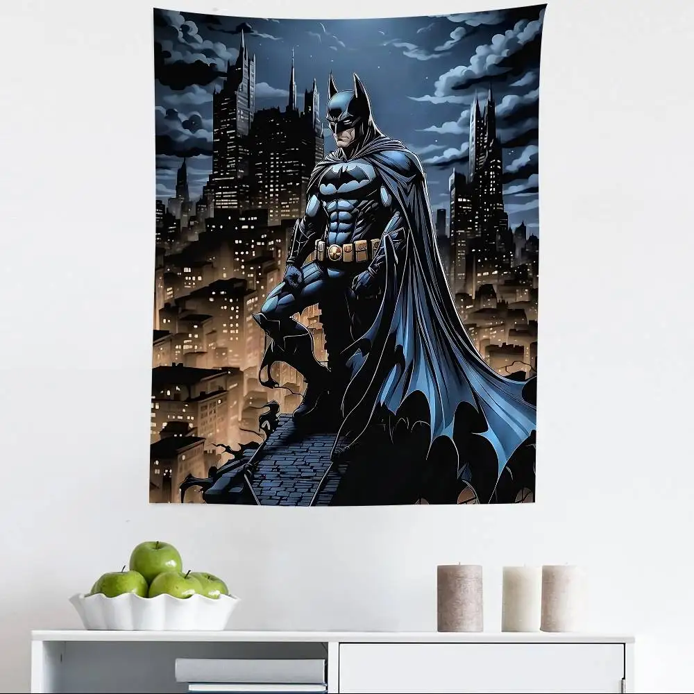 Cartoon B-BatmanS Classic Hippie Wall Hanging Tapestries Bohemian Wall Tapestries Mandala INS Home Decor